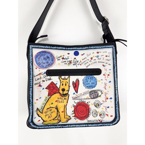 Brighton Shout It Out Fashionista Shoulder Bag Purse Artist Design Artsy - Picture 11 of 12
